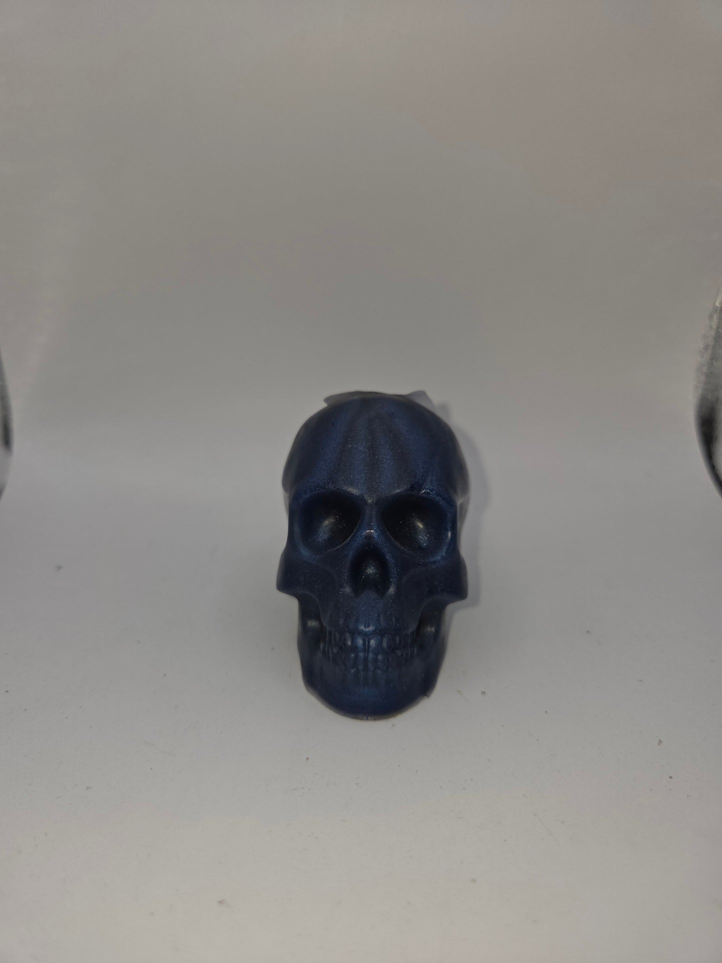 Navy  blue skull